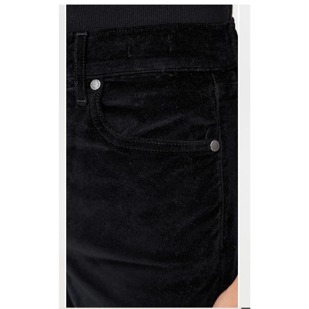 NEW Veronica Beard Taylor High Rise Velvet Jeans Black Size 28 - Picture 4 of 10